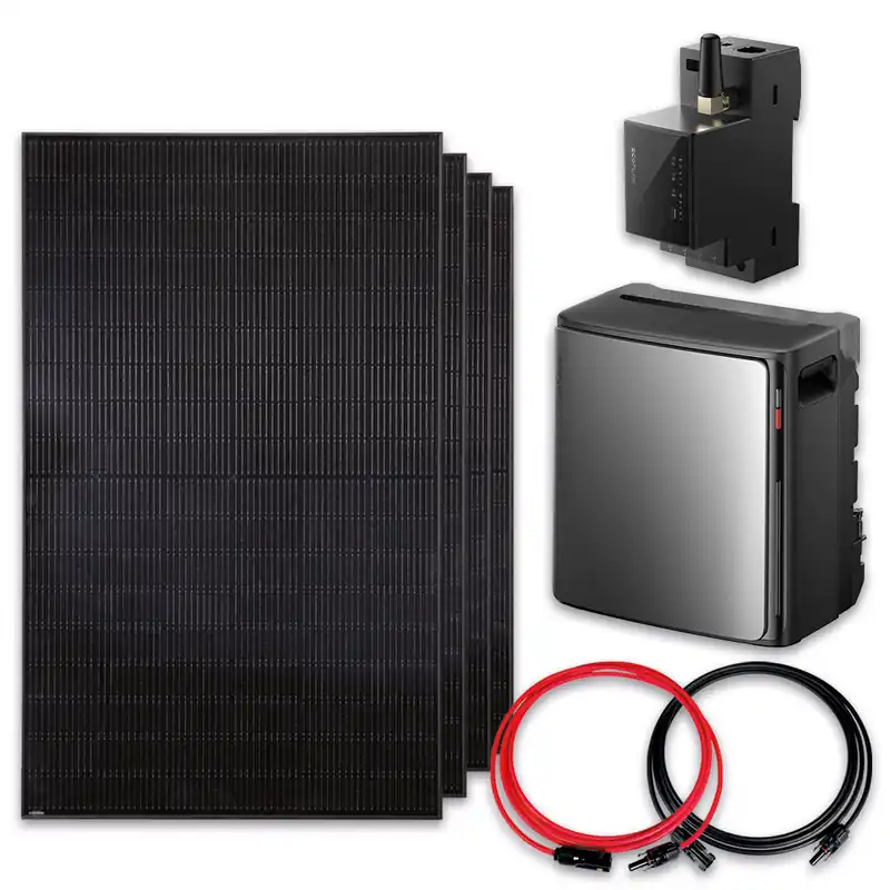 EcoFlow STREAM Ultra X 2000 W Set | 4x JASolar 500W | EcoFlow Smart Meter | PV-Kabel Begrenztes Angebot
