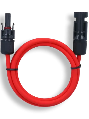 Geprüft Verlängerungskabel 6mm² beidseitig kompatibel mit MC4 Solarkabel rot inkl. Stecker - 10m
