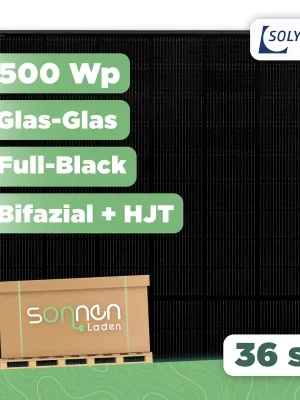Solyco Pro R-BG 108h.5 / 500 Wp500 Wp Glas-Glas Fullblack-Modul - 36 Stk (Palette) Meistverkauft