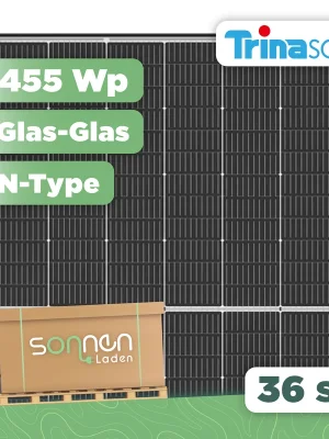 Preiswert Trina Vertex S+ 455 Wp NEG9R.28Glas-Glas PV-Modul - 36 Stk (Palette)