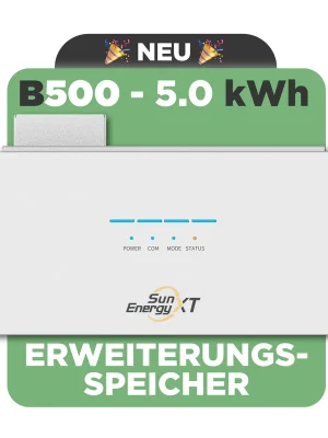 Sonderaktion SunEnergyXT B5005 kWh LFP Erweiterungsspeicher für SunEnergyXT 500 / 500 PRO PV Speicher (modular erweiterbar)