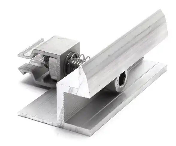Neu Im Sortiment Endklemme mit Klick-System silber, unbehandelt, 30 mm