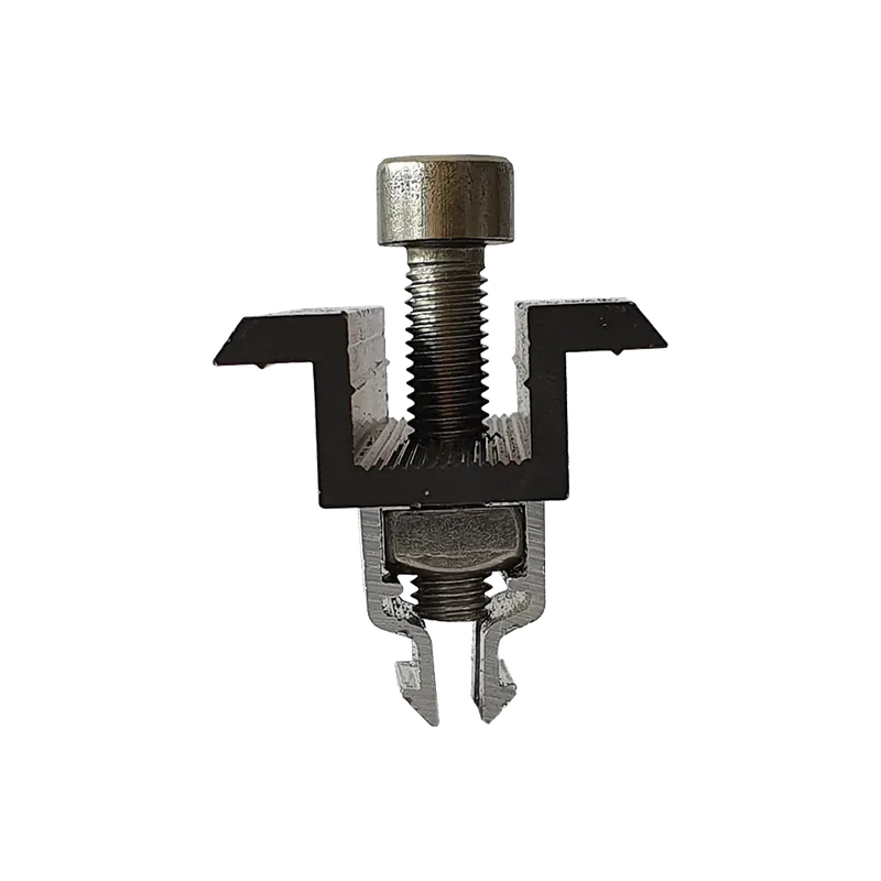 Mittelklemme mit Klick-Systemschwarz, eloxiert 30 mm Finale Aktion
