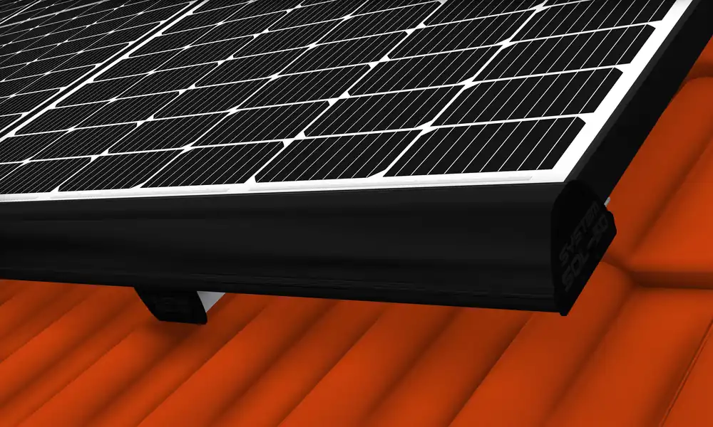 SOL-50 Abschlussblende 4m schwarz Premium VE 20 Stück Markenprodukt
