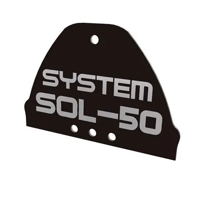 Beliebt SOL-50 Horizontalendkappe Alu schwarz Premium 1 Stk (einzeln)