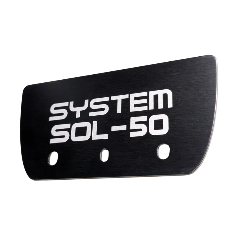 Must-Have SOL-50 Vertikalendkappe Alu schwarz 1 Stk (einzeln)