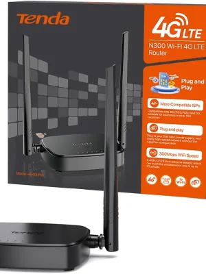 Tenda 4G03 Pro 4G LTE RouterWLAN Router für Nano-SIM-Karten (N300, 150 Mbit/s im Download, 300 Mbit/s 2,4 GHz) Kostenfreie Lieferung