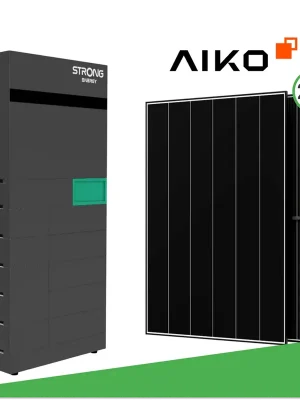 10,08 kWp Photovoltaik-Set mit 21x Aiko AIKO-A480-MCE54Dw Neostar 3P+ 480 W Glas/Glas Modulen & STRONG ENERGY ALFRED-10 (12 kWh + 10 kW Wechselrichter) Neue Kollektion