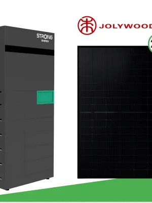 10,35 kWp Photovoltaik-Set mit 23x Jolywood Niwa Black R3 450 W bifazialen Full Black Doppelglas-Modulen & STRONG ENERGY ALFRED-10 (12 kWh + 10 kW Wechselrichter) Rabatt