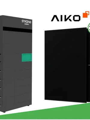 Neue Ware 10,45 kWp Photovoltaik-Set mit 22x AIKO-A475-MCE54Db Neostar 3S+ 475 W Glas/Glas & STRONG ENERGY ALFRED-10 (12 kWh + 10 kW Wechselrichter)