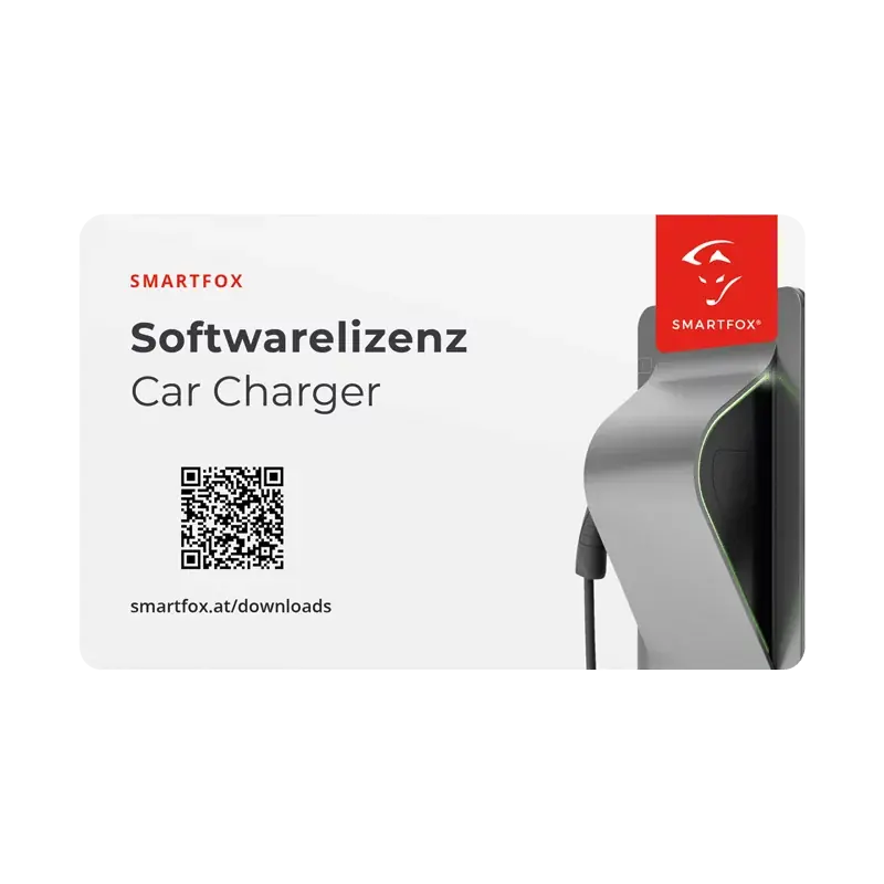 SMARTFOX Softwarelizenz Car Charger Zertifiziert