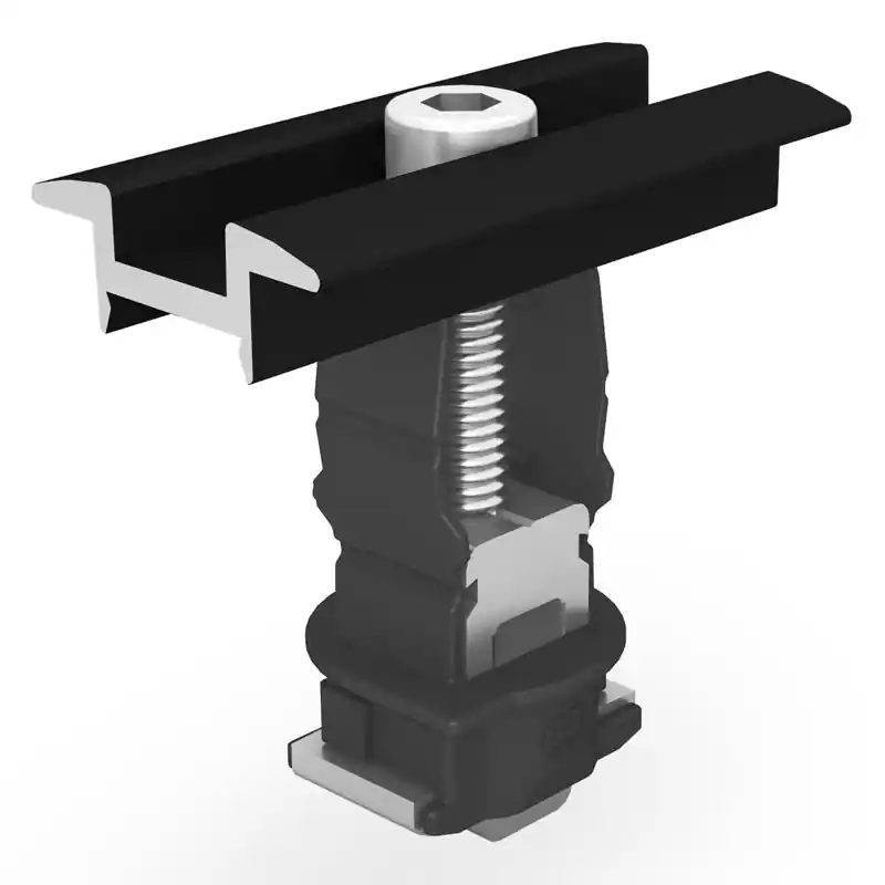 K2 Systems K2 Universal-Modulmittelklemme Clamp MC 25-40 mm, schwarz eloxiert, 2004148 Echt