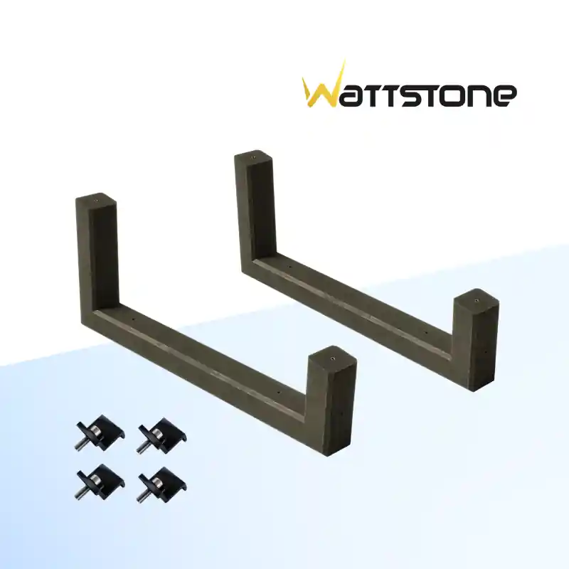 Wattstone 10°XL Basis-Set PV-Aufständerung Flachdach – 1 Solarmodul Süd – 2x für Ost-West Direkt Vom Hersteller