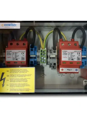 Direkt Vom Hersteller enwitec Generatoranschlusskasten DC-Überspannungsschutz Typ 2 für 2 MPPT, GAK-enwitec-S-1000-2x2R-X-Y-PC-1.1, 10012861