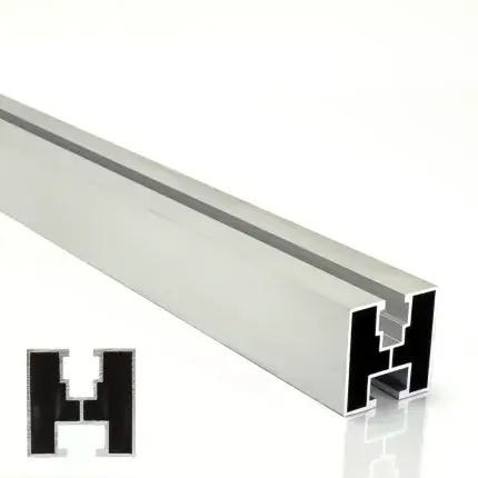 PV Schiene Alu 40x40 mm in 600 cm für Sechskant Gratis Versand