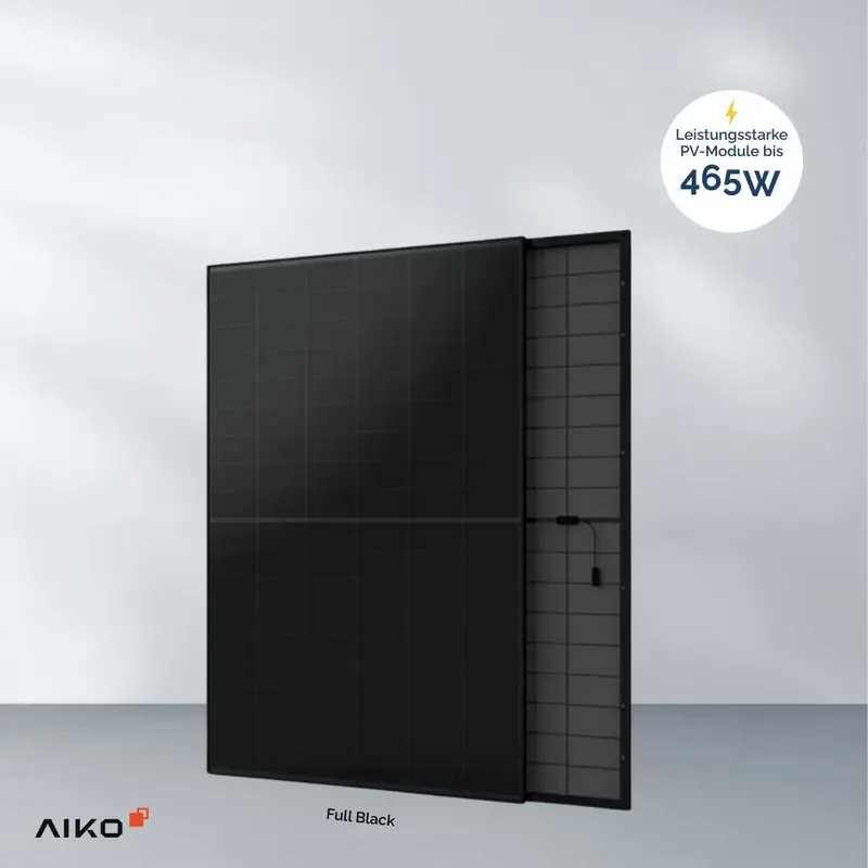 Bestpreis Aiko Neostar 2S+ 465W Glas-Glas AIKO-A-MAH54Db Full Black Solarmodul