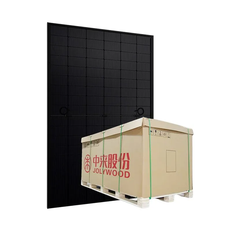 Günstig Jolywood 450W bifazial 2mm Glas-Glas JW-HD96N Full Black PV Modul | Palette