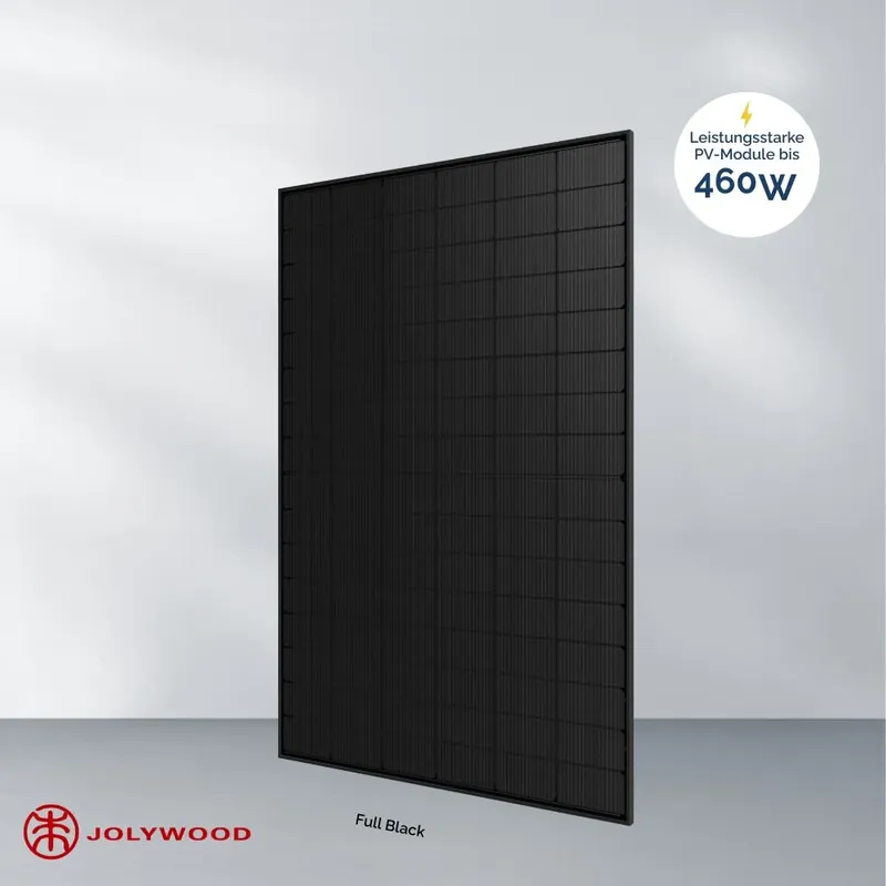Jolywood 460W bifazial 2mm Glas-Glas JW-HD96N Full Black Solarmodul Neu Im Sortiment
