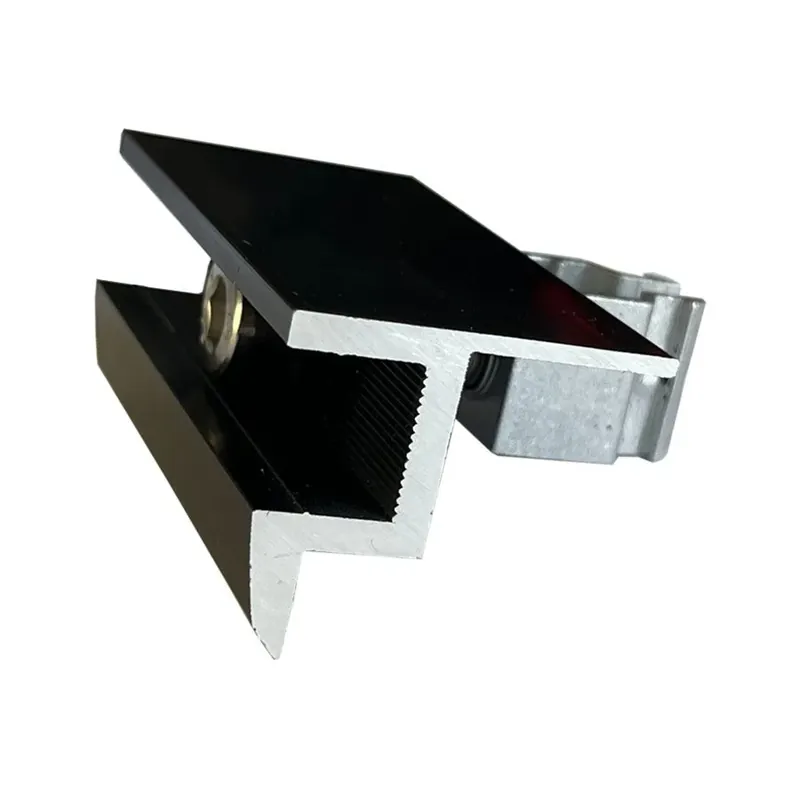 Neue Ware V8 K+ Endklemme mit Klick-System (schwarz, eloxiert)