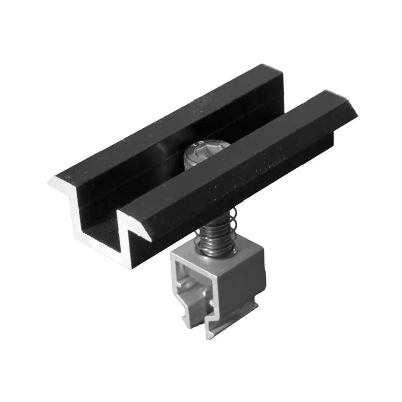 Neue Ware V8 K+ Mittelklemme mit Klick-System (schwarz, eloxiert)