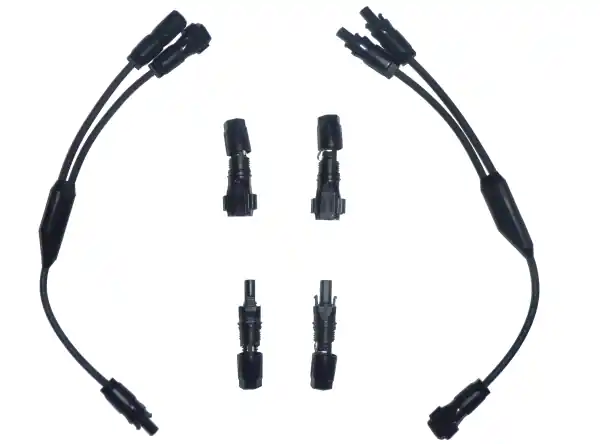 Sunclix Y Stecker + Buchse Adapter Verbinder Brücke Solarkabel Verteiler Top-Preis