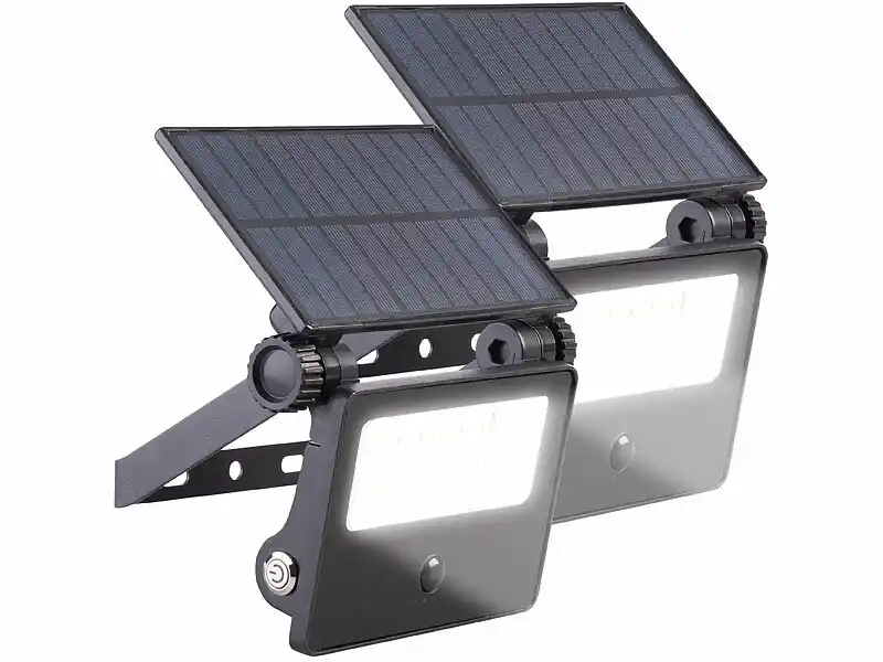 Luminea LED Solarfluter, Strahler Solar Geprüft