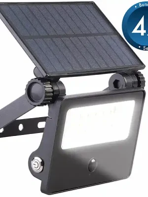 Luminea LED Solar Sensor, LED Strahler Solar Garten Geprüft