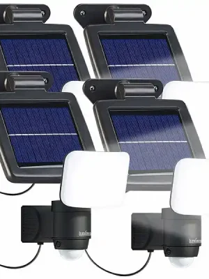 Top-Angebot Solar-LED-Wandfluter für außen, PIR-Sensor, 5,4 W, 300 Lumen