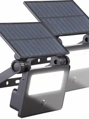 Gratis Versand Luminea LED-Solar-Strahler außen, Solar-Fluter mit Bewegungsmelder