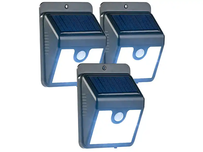 Zertifiziert Luminea Solar Außenleuchten, Solar Hausnummer-Beleuchtung