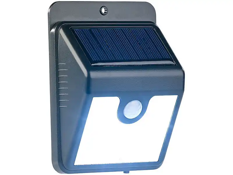 Solar-LED-Wandleuchte, Bewegungs-Sensor, Nachtlicht-Funktion Geprüft