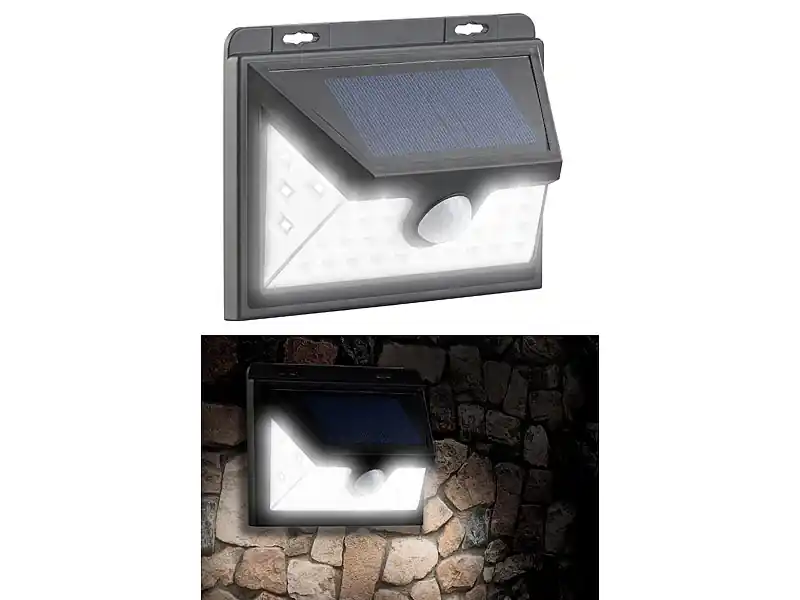 Luminea Außenleuchte Solar, Solar Wandleuchte Bewegungsmelder Preis Gesenkt