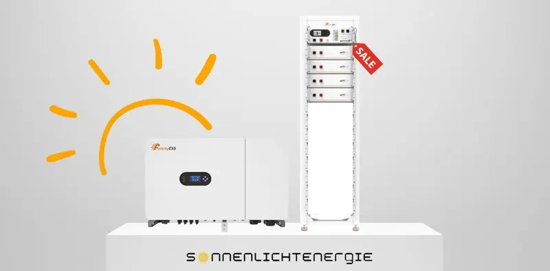 Felicity Solar Complete Set: 30 kW IVGM30KHP3G2 Hybrid-Inverter & LUX-Y-48100HG01 HV-battery (20,48 kWh) Billig