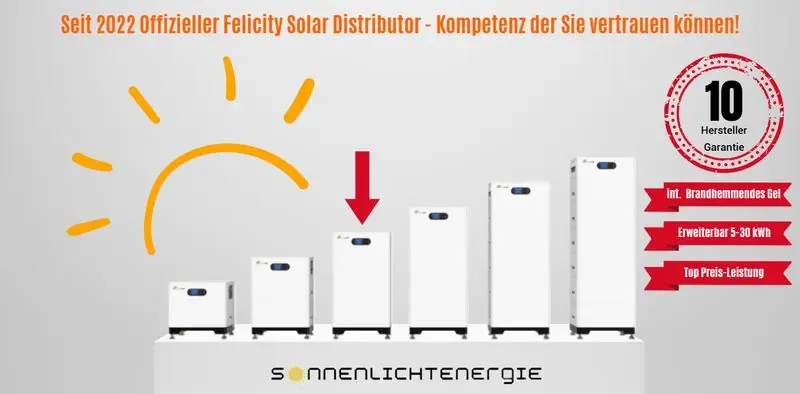 Markenprodukt FelicityESS Solar HV-battery LUX-X-96050HMG01 15,36 kWh