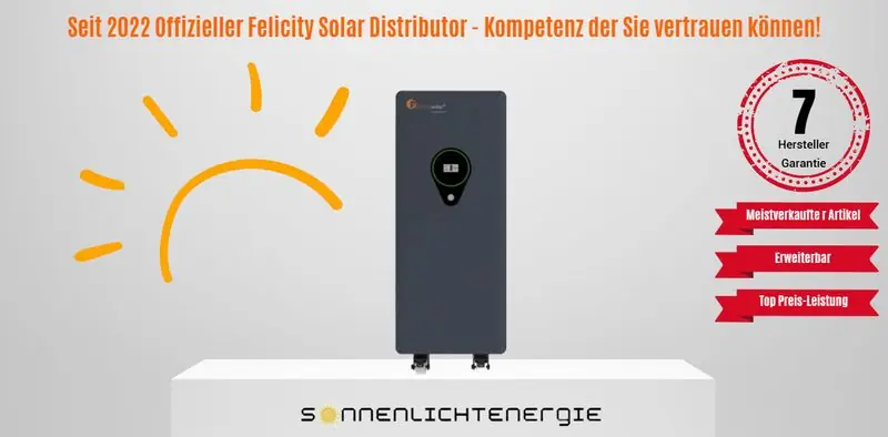 Felicity Solar LV Battery FLA48500 25 kWh 500Ah Nur Heute
