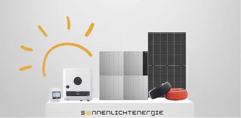 Schneller Versand 8 kWp Fronius Solaranlage GEN24 8.0 PLUS, LG RESU FLEX 12,9 kWh, Trina Glas-Glas