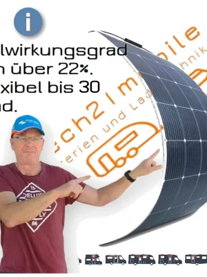 ETFE SPR-F-100 V2 120W Solarmodul flexibelfür Wohnwagen Sonderangebot