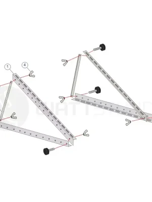 Solarmodul Halterung bis 80cm Modulbreite (0-45 Grad) Sonderangebot