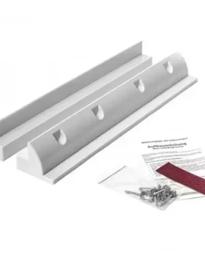 Echt Hochwertige Haltespoiler Set 55cm Solarmodulhalterung ABS Kunststoff, weiß