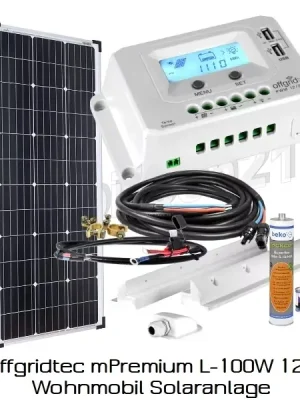 Offgridtec mPremium L-100W 12V Wohnmobil /Caravan Solaranlage Abverkauf