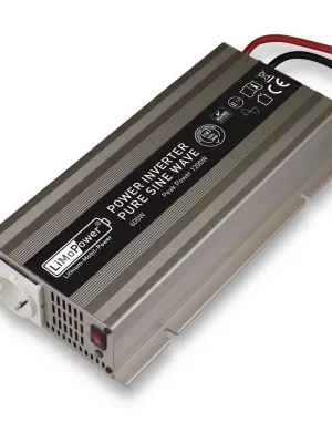 600Watt Sinus Wechselrichter 600W - 12V - FI-Schutzschalter & Fernbedienung - LiMoPower® Abverkauf
