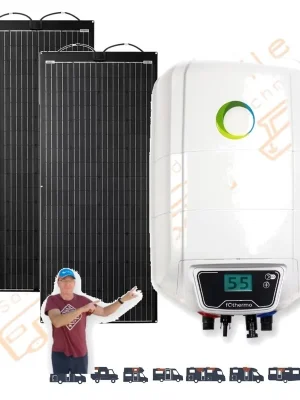 Fothermo Photovoltaischer Wasser-Boiler 10 Liter - Warmwasserbereiter PVB-10 Set 400Watt Top-Preis