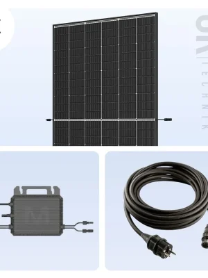 Balkonkraftwerk 910 W Komplettset – 2× Trina Solar Vertex S+ 455 W Glas-Glas mit 800 W Wechselrichter Sale