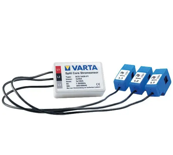 Geprüft Varta Stromsensor 3-phasig zur Visualisierung der PV-Anlagenerzeugungsdaten