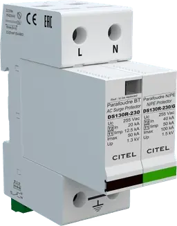 Letzte Chance Citel Überspannungsschutz Typ 1+2 571532 12,5 kA Blitzstrom, thermische Sicherung, austauschbare Module