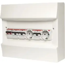 ABB Verbrauchereinheit 1SPN001600F0050 Solar Panel Distribution Box mit 2 Extra Steckdosen Schnäppchen