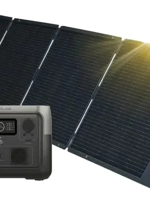 Echt Mobile Solaranlage Ecoflow River 2 MAX und 200W Solarmodul