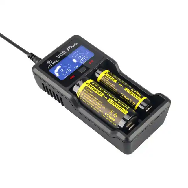 Direkt Vom Hersteller VC2 Plus - USB-Ladegerät für Li- und NiMH-Akkus
