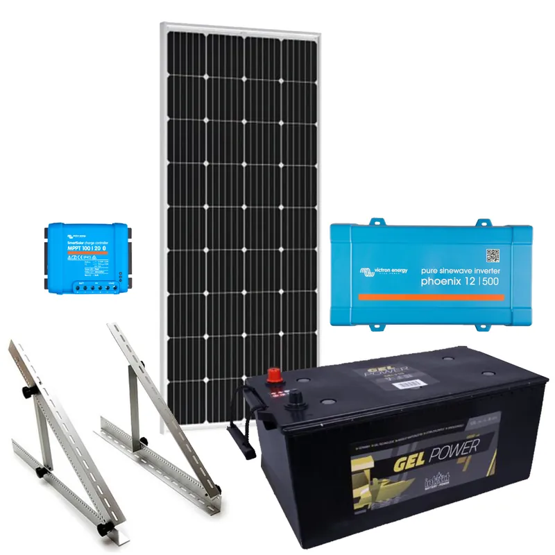 Super-Preis Solar Inselanlage AC 500W / 200Wp / 210Ah