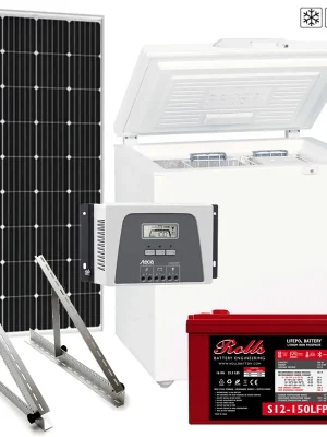 Solar-Kühlsystem PF 166-H - 12V / 200Wp / 150Ah LiFePO4 Top-Seller
